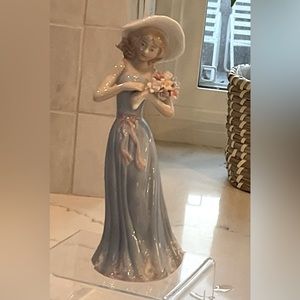 “Gathering Flowers” Porcelain Figurine